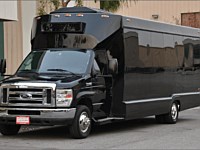 26 pass Black Limo Party Bus - x5